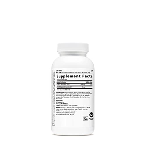 GNC Vitamina C 1000 mg, etiqueta del envase, información de la fórmula que apoya la salud inmunitaria.