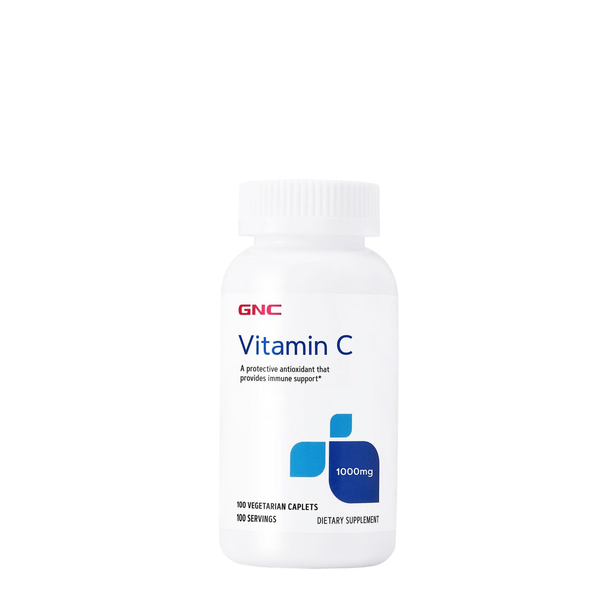 GNC Vitamina C 1000 mg en envase de cápsulas para el refuerzo diario del sistema inmunitario