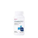 GNC Vitamina D3 50mcg tableta en bote para huesos saludables.
