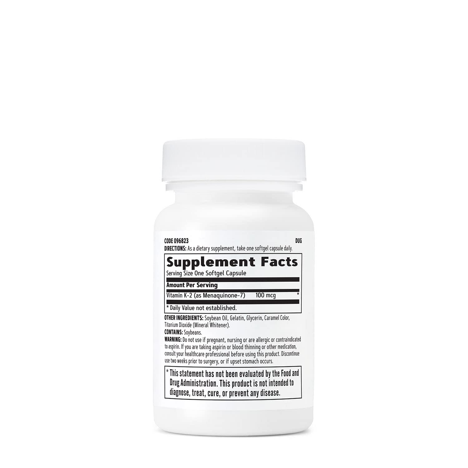 GNC Vitamina K-2 100mcg: empaque seguro que facilita su dosificación diaria.