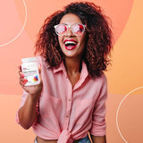 GNC Hello Harmony: envase abierto, facilita ver la consistencia de las tabletas.