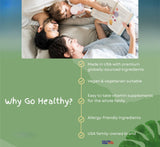Go Healthy Natural embalaje elegante, caja de presentación para regalo o cocina