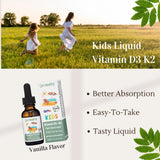 Go Healthy Natural ninos-d3-k2-absorcion-rapida: absorción rápida de nutrientes