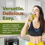 Go Nutra Spirulina en polvo para batidos, aporta energía natural y minerales.