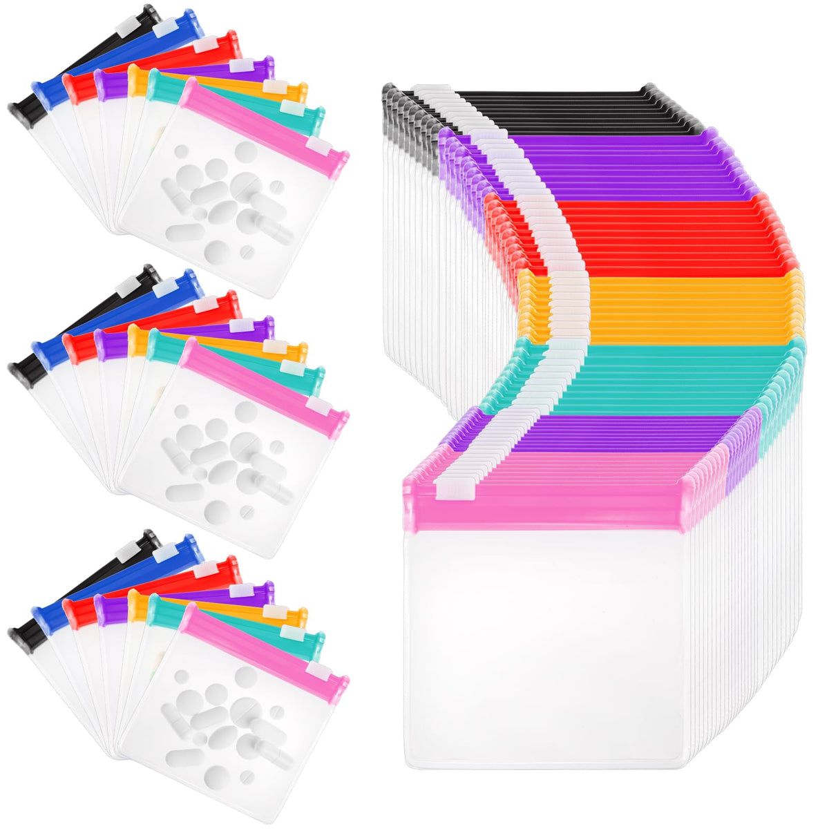 Goaste 56 bolsas para pastillas, almacenamiento compacto para casa o viaje.