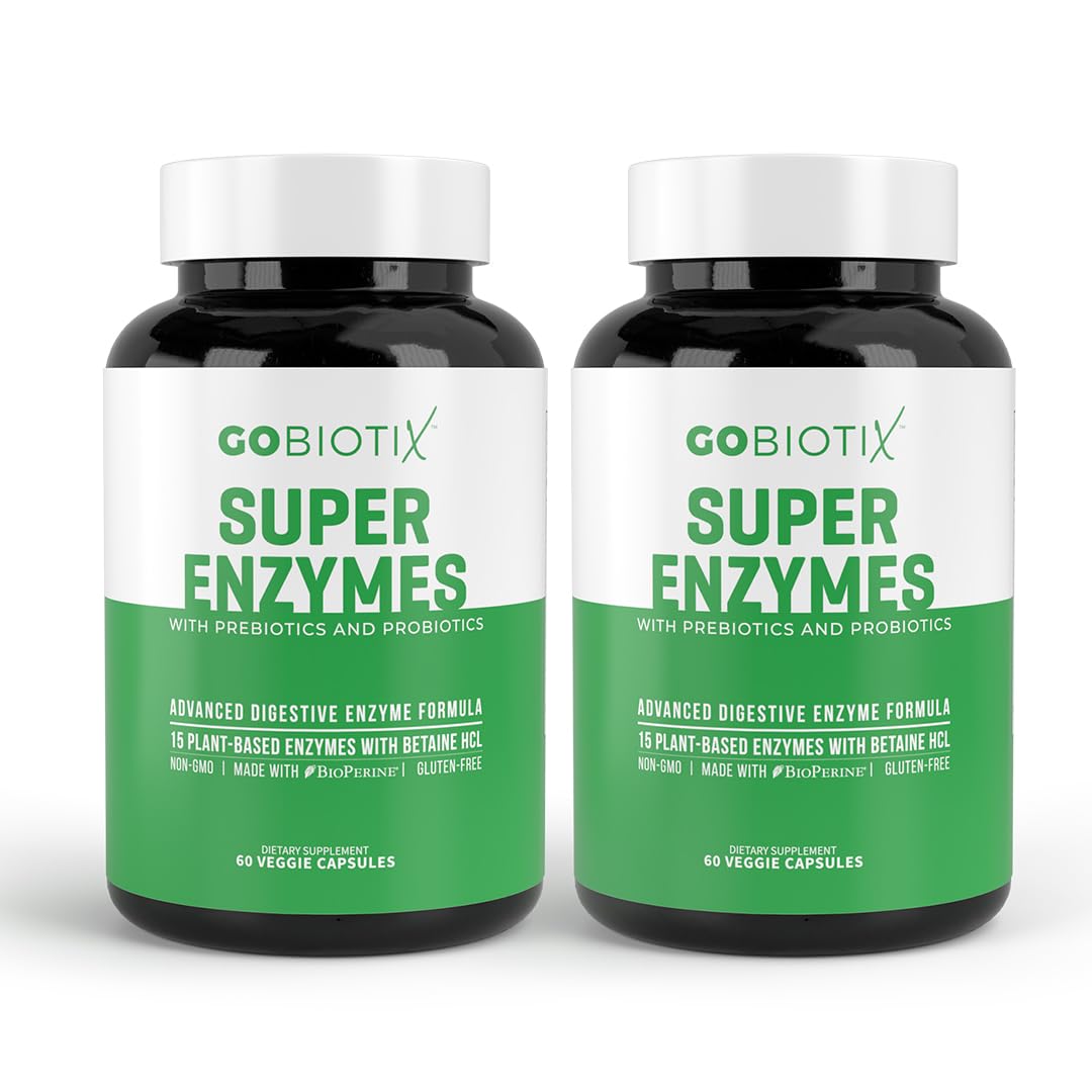 GOBIOTIX: cápsulas de enzimas digestivas para una digestión más suave tras comidas.