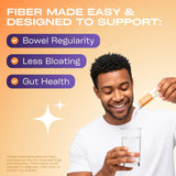 GoBiotix Fibra prebióticos: mezcla en smoothie para apoyar la digestión diaria.
