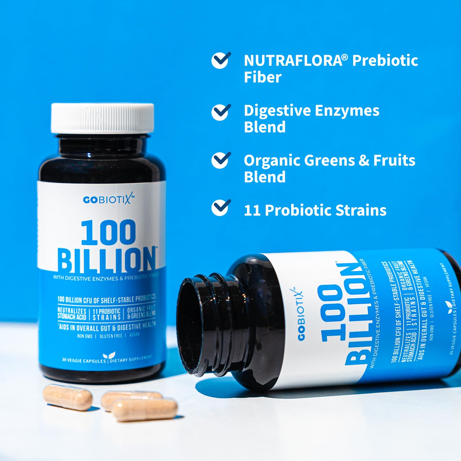 GOBIOTIX mezcla de frutas orgánicas para nutrientes y sabor