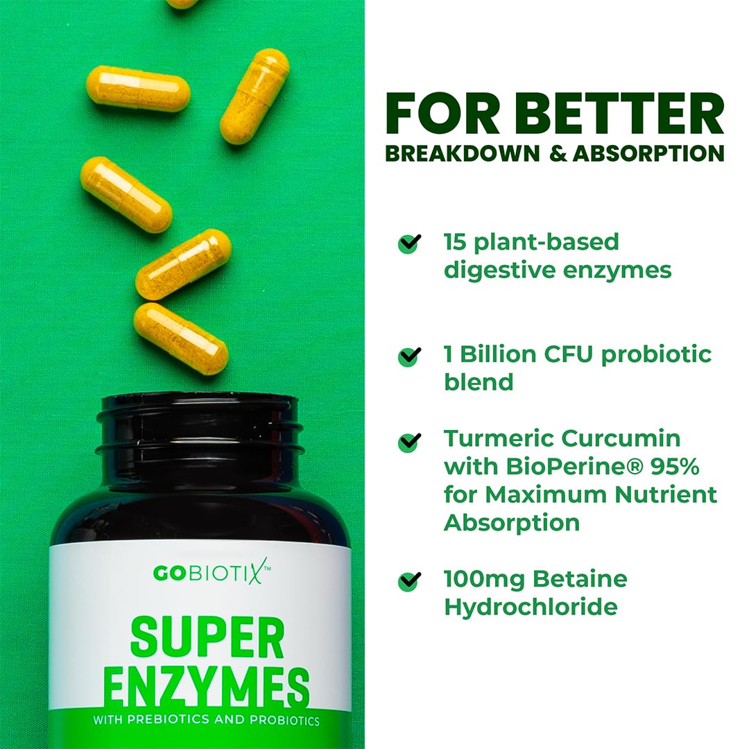 GoBiotix mezcla prebióticos y probióticos para equilibrio intestinal