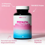 Dosis diaria de tres cápsulas de GOBIOTIX Prenatal para cubrir necesidades