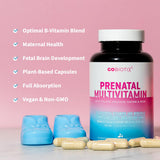 Ingredientes clave de GOBIOTIX Prenatal mostrados en la etiqueta