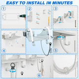 Godboat CPAP instalación rápida con tornillos y anclajes.