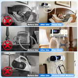 Godboat CPAP organizador de pared para dormitorio limpio.
