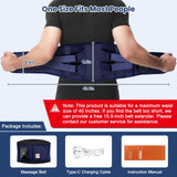 GoFujuco Masaje lumbar con calor, niveles ajustables para mayor comodidad