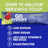GoHydrate fórmula isotónica con 5 electrolitos y vitamina D3.