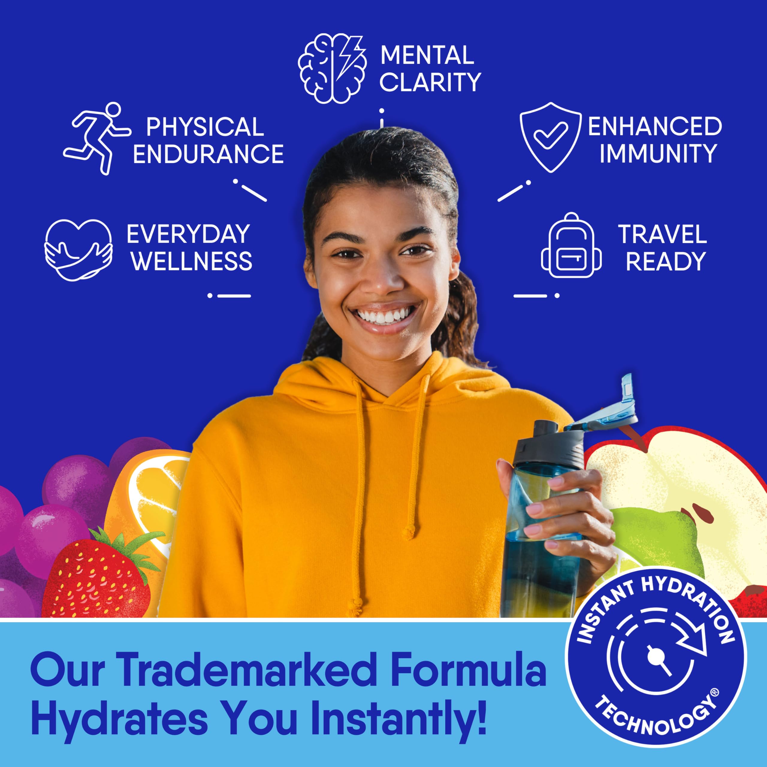 GoHydrate con vitamina D3 para hidratación diaria.