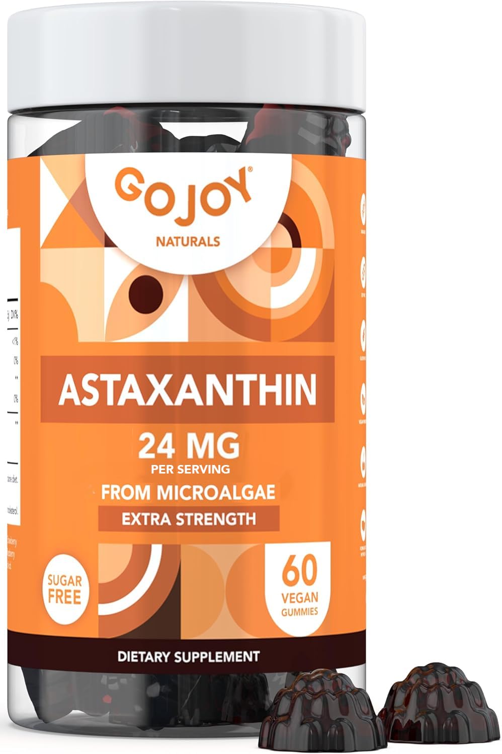 GOJOY NATURALS gominolas de astaxantina 24mg, apoyo a piel y visión