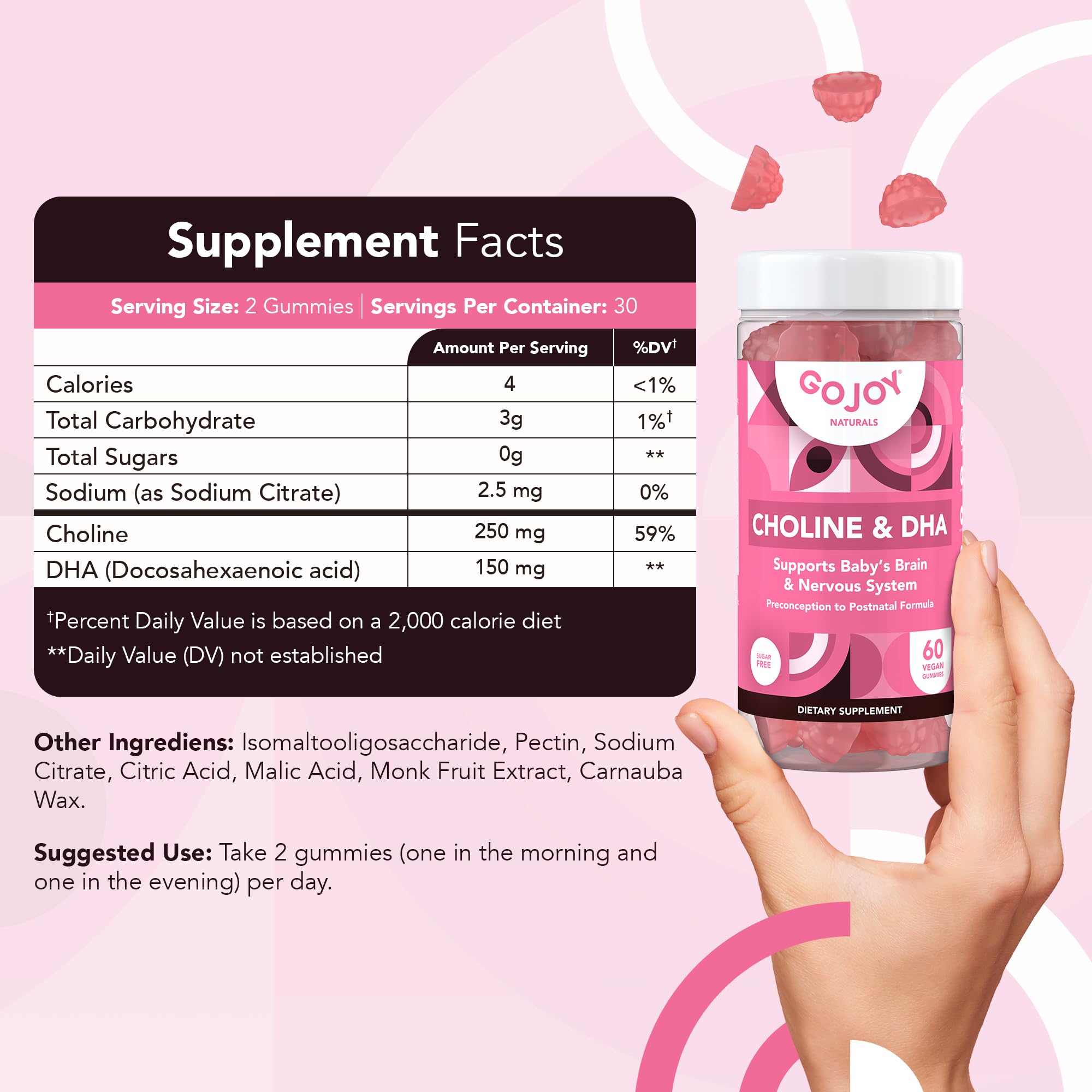 GOJOY NATURALS gomitas prenatales empaque en caja