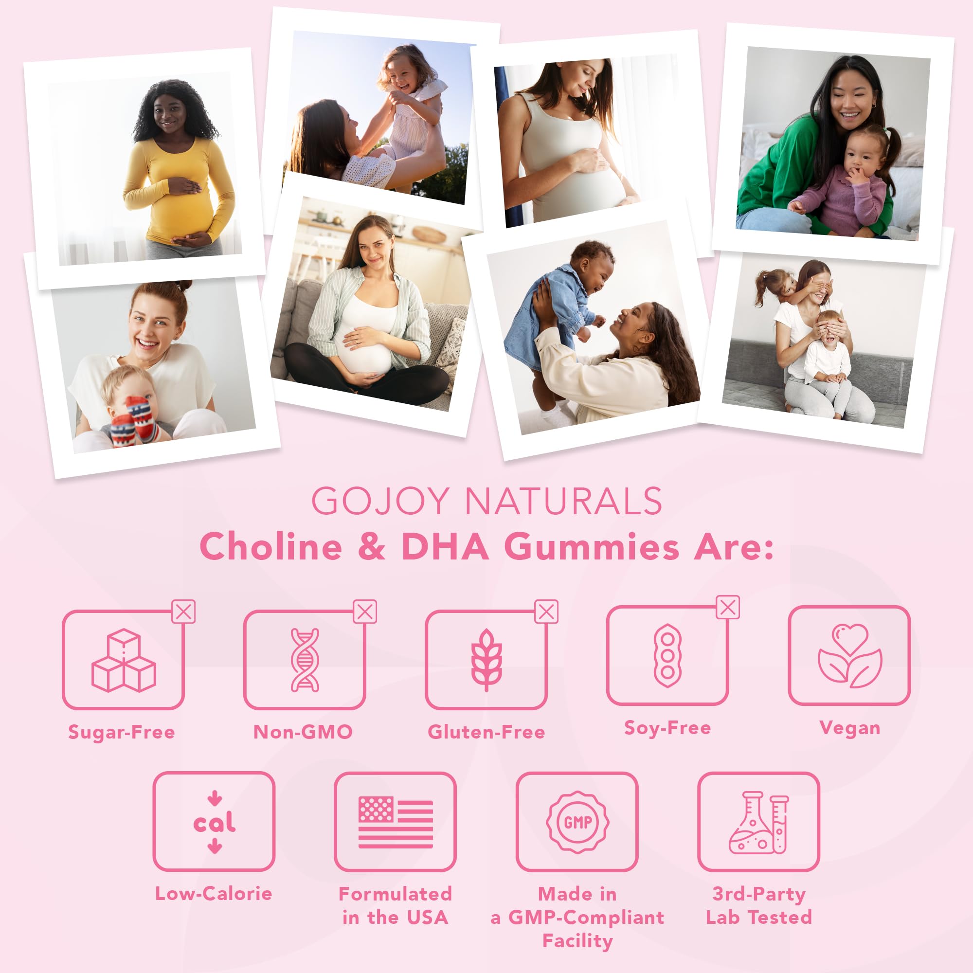 GOJOY NATURALS gomitas prenatales para lactancia y cuidado posparto