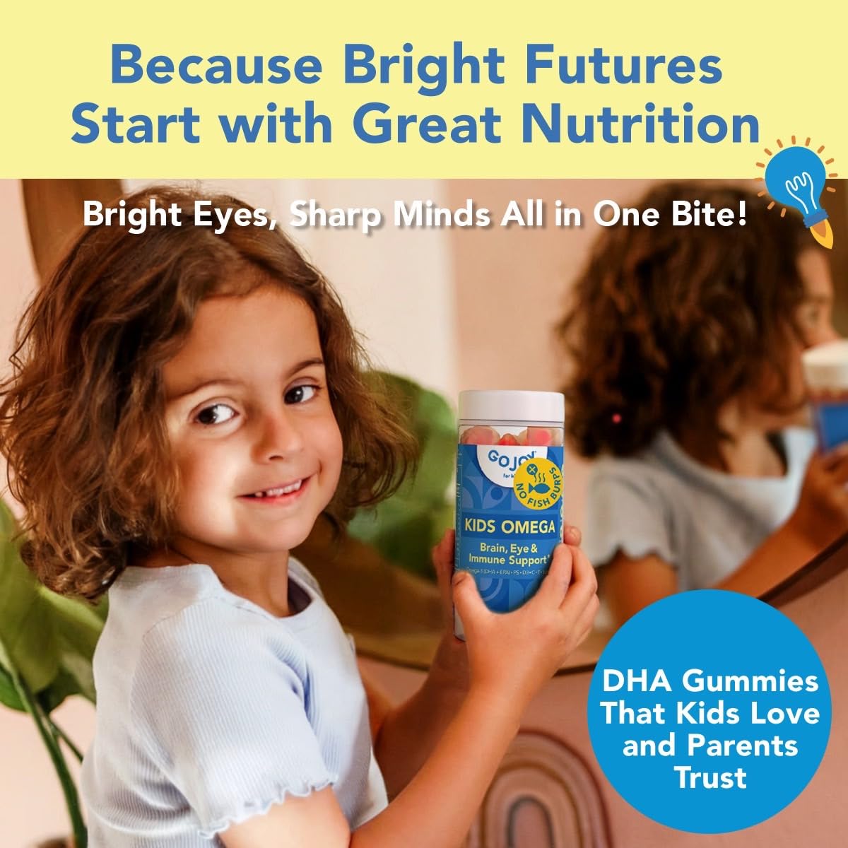 GOJOY NATURALS para niños, vertido de gomitas para snack saludable.