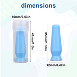 Goktvai empujador de silicona azul, manejo higiénico y cómodo