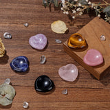 GolbalJew amatista en piedra corazón ayuda a calmar la mente durante la meditación.