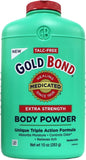 Gold Bond Aplicación Polvo Medicado Extra Fuerza, perfecta para uso tras entreno.