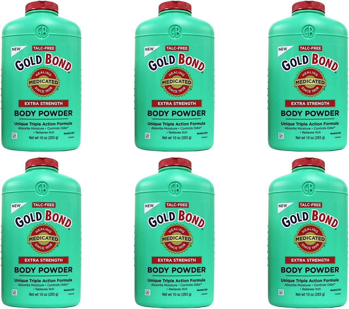 Gold Bond Polvo Medicado Extra Fuerza en envase: sensación refrescante y protección durante el día.