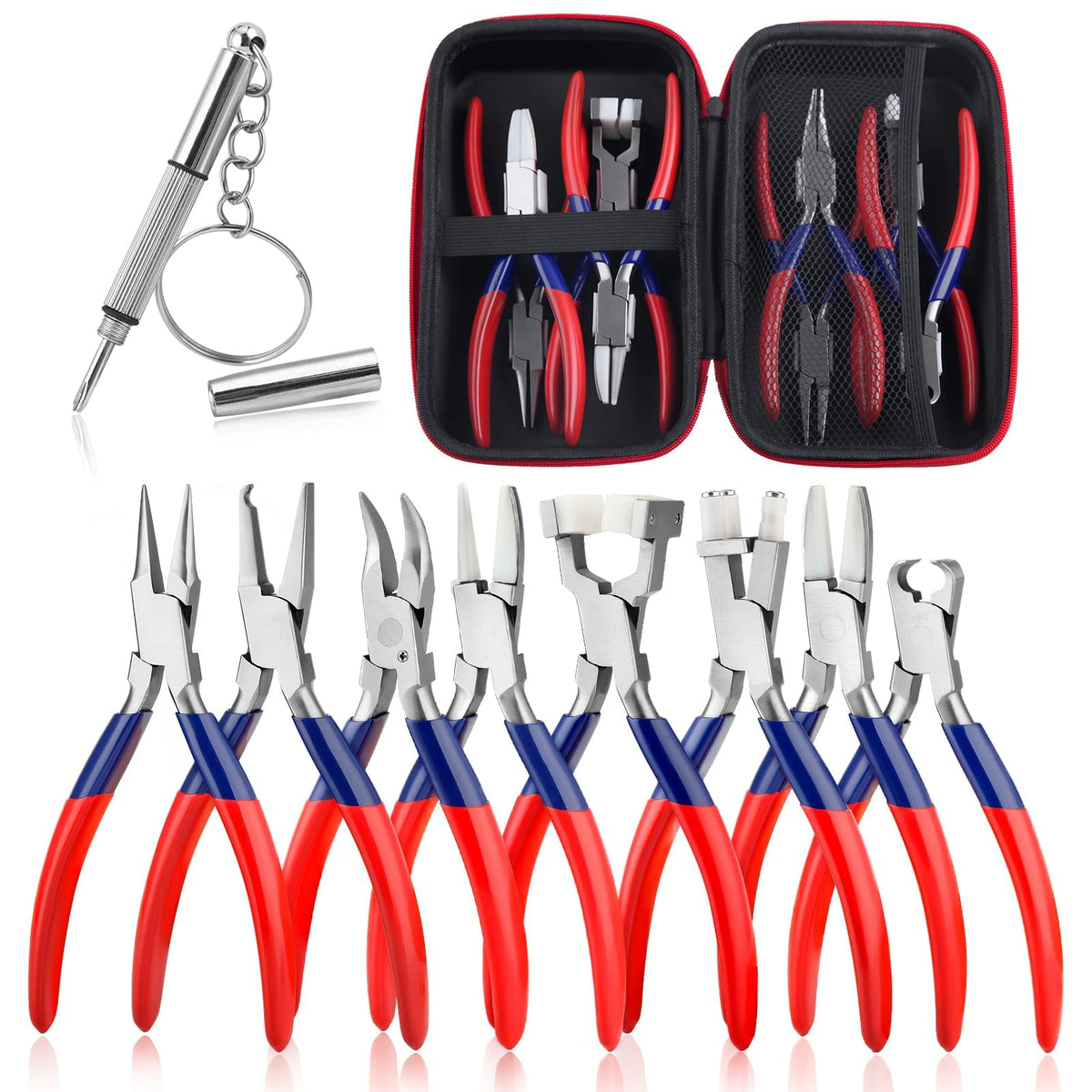 GOLD DEER kit reparación gafas con alicates para ajustes precisos