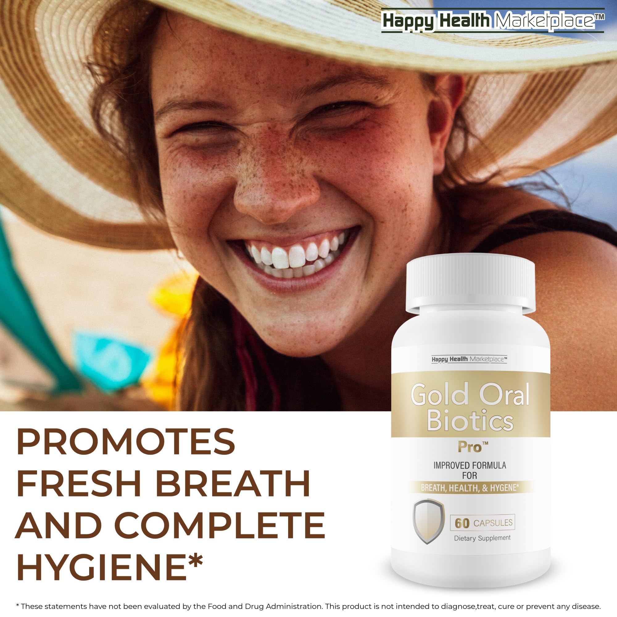 Gold Oral Biotics Pro: uso diario para una experiencia fresca y cómoda.