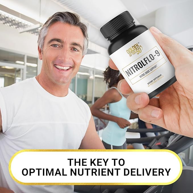Envase sostenible para NitrolFlo-9 de Golden After 50