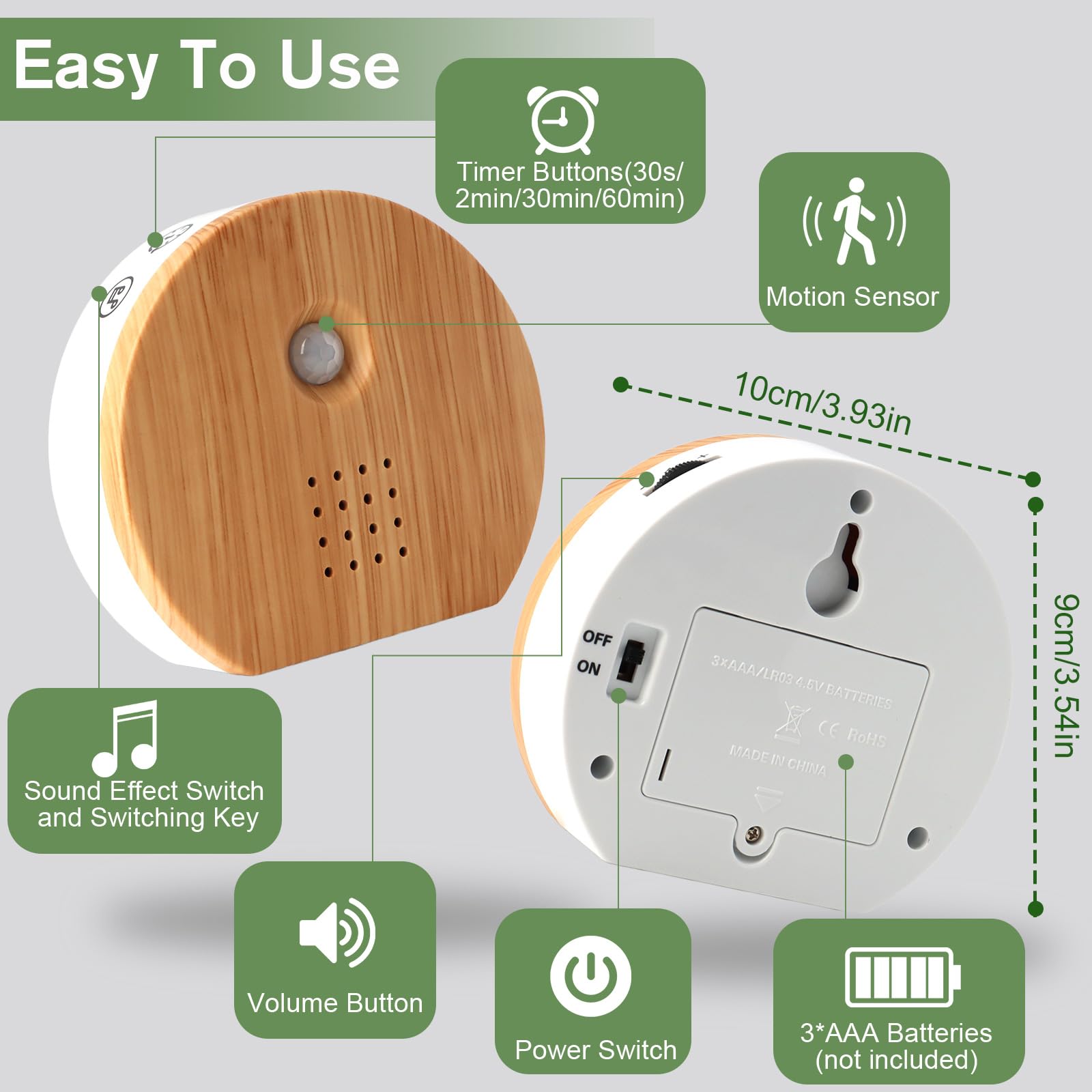 Goldmeet Box de Pájaro con sensor de movimiento activa sonidos naturales al acercarse.