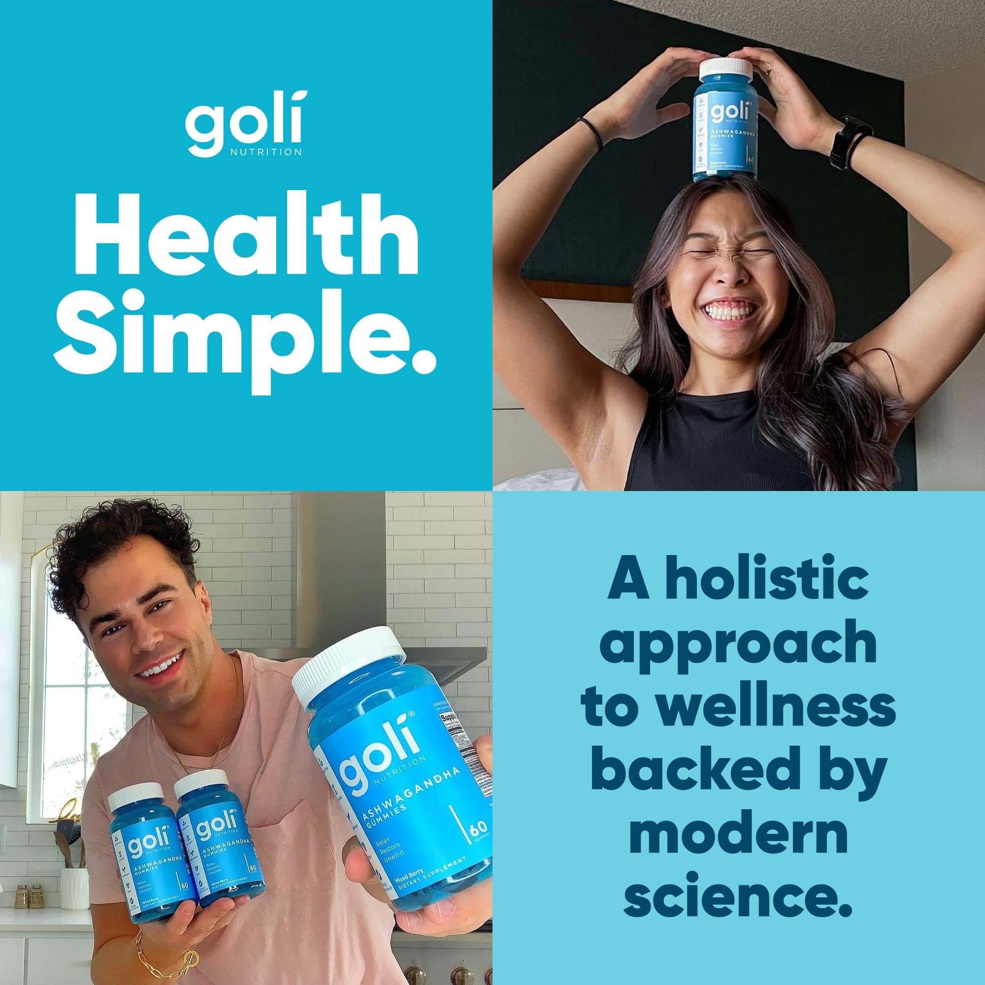 Goli Ashwaganda envase portátil para llevar a donde estés.