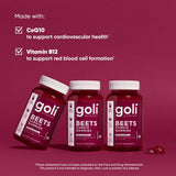 Goli detalle CoQ10 en la remolacha para energía celular.