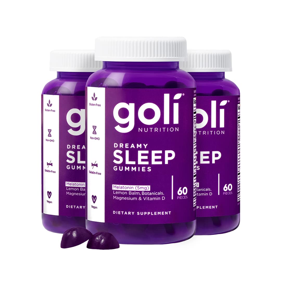 Goli Dreamy Sleep: botella con gomitas para apoyar un descanso nocturno.