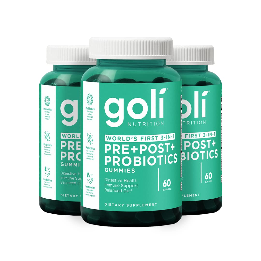 Goli Pre+Post+Probiotics Gomitas: empaque listo para consumo diario