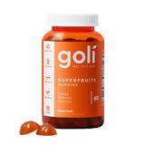 Goli Superfruits Gomitas en frasco frontal, ideal para la piel
