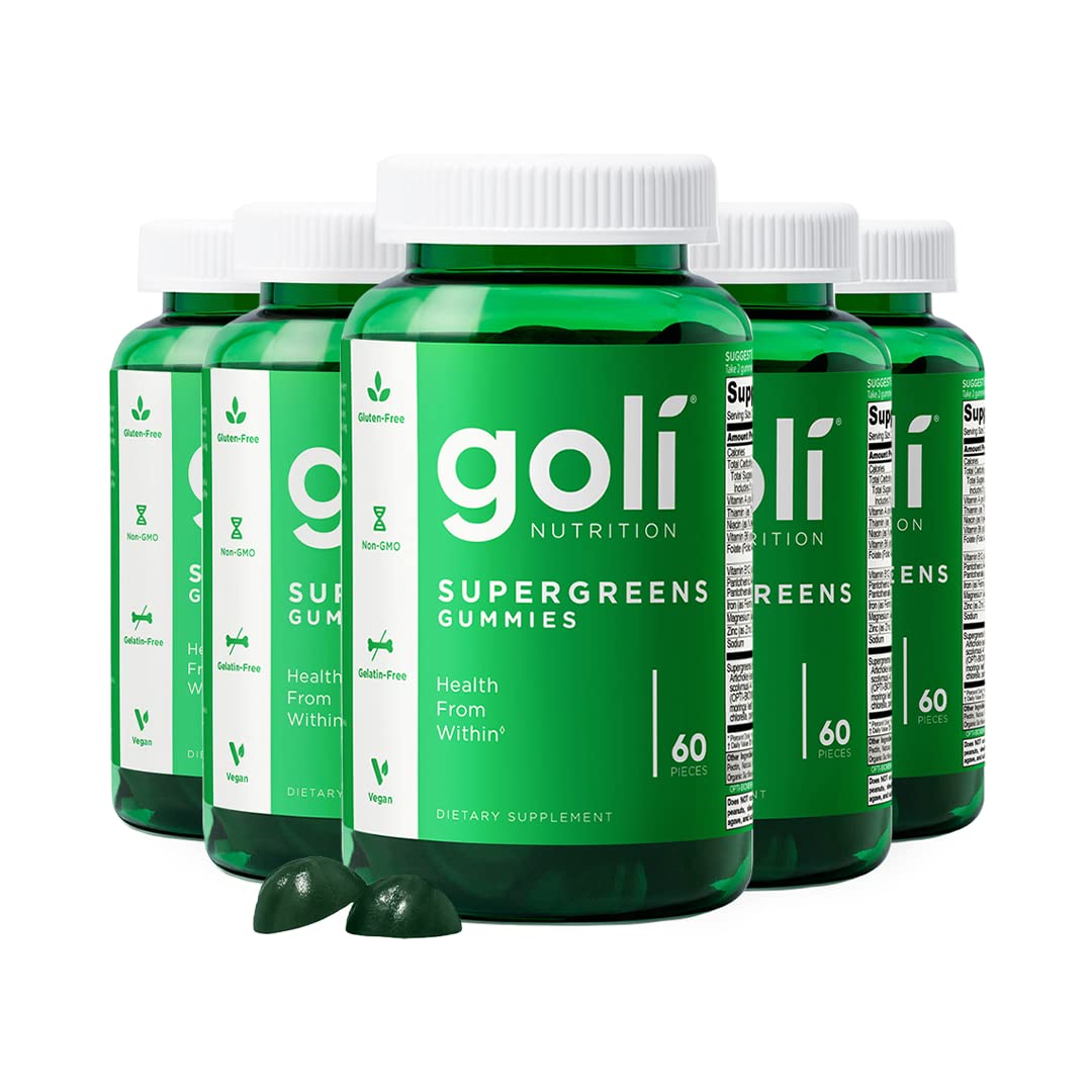 Goli Supergreens con extracto de alcachofa para digestión suave y bienestar
