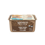 GoMacro MacroBar chocolate amargo con almendras, crujiente ideal para media mañana.