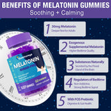 Gomhoreye melatonina gomitas textura suave para dormir