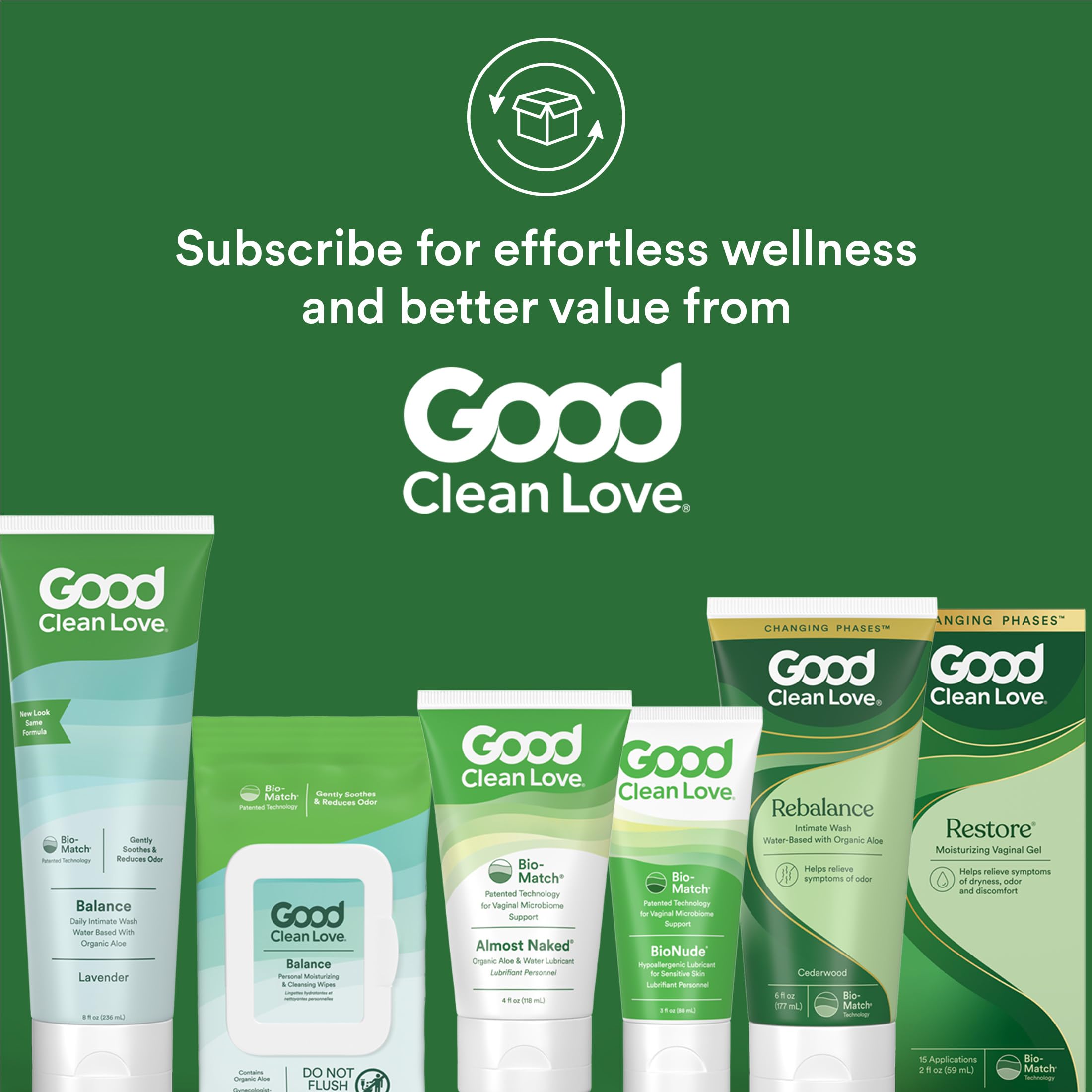 Good Clean Love Balance control de olor para sensación fresca diaria