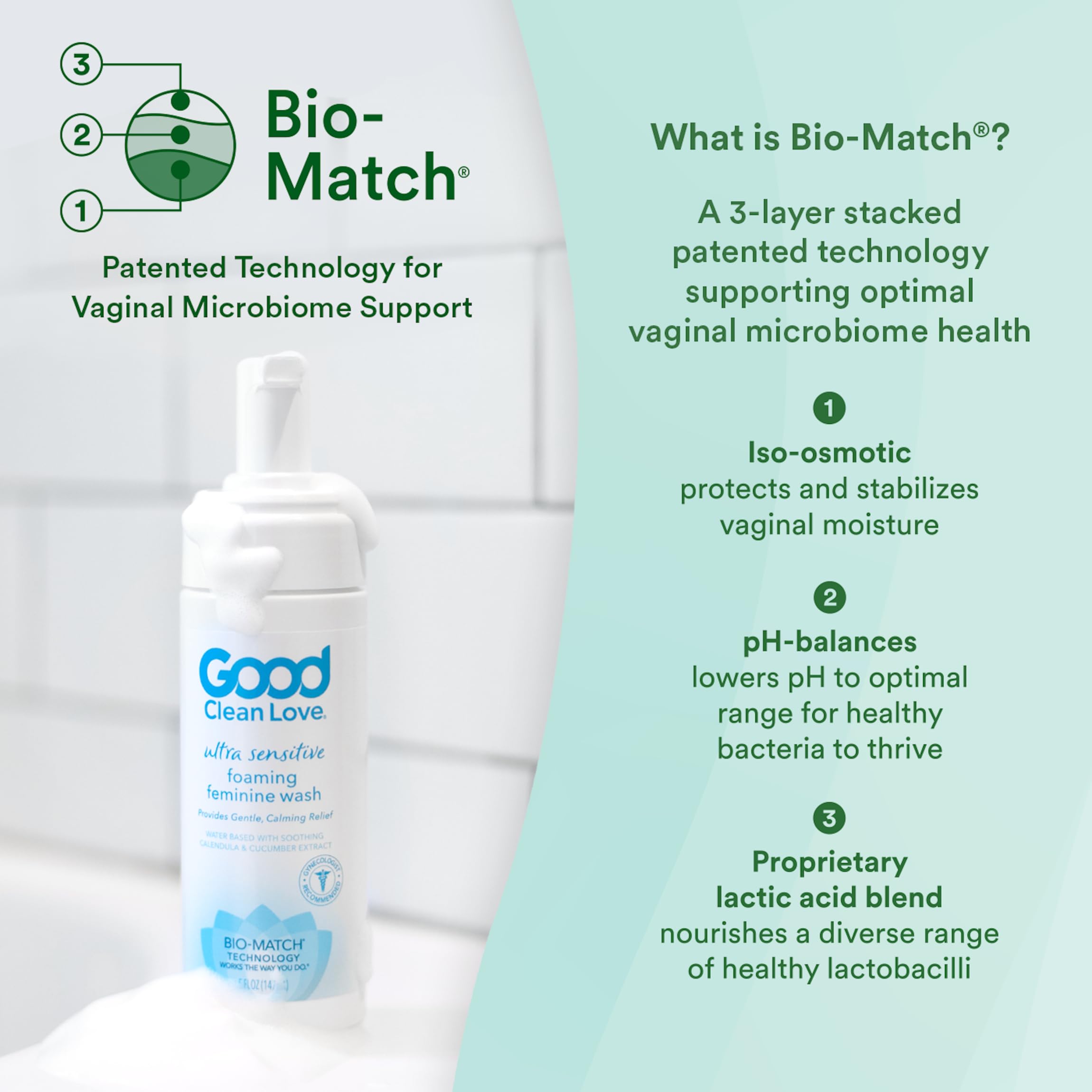Good Clean Love sin fragancias limpiador íntimo hipoalergénico para uso diario