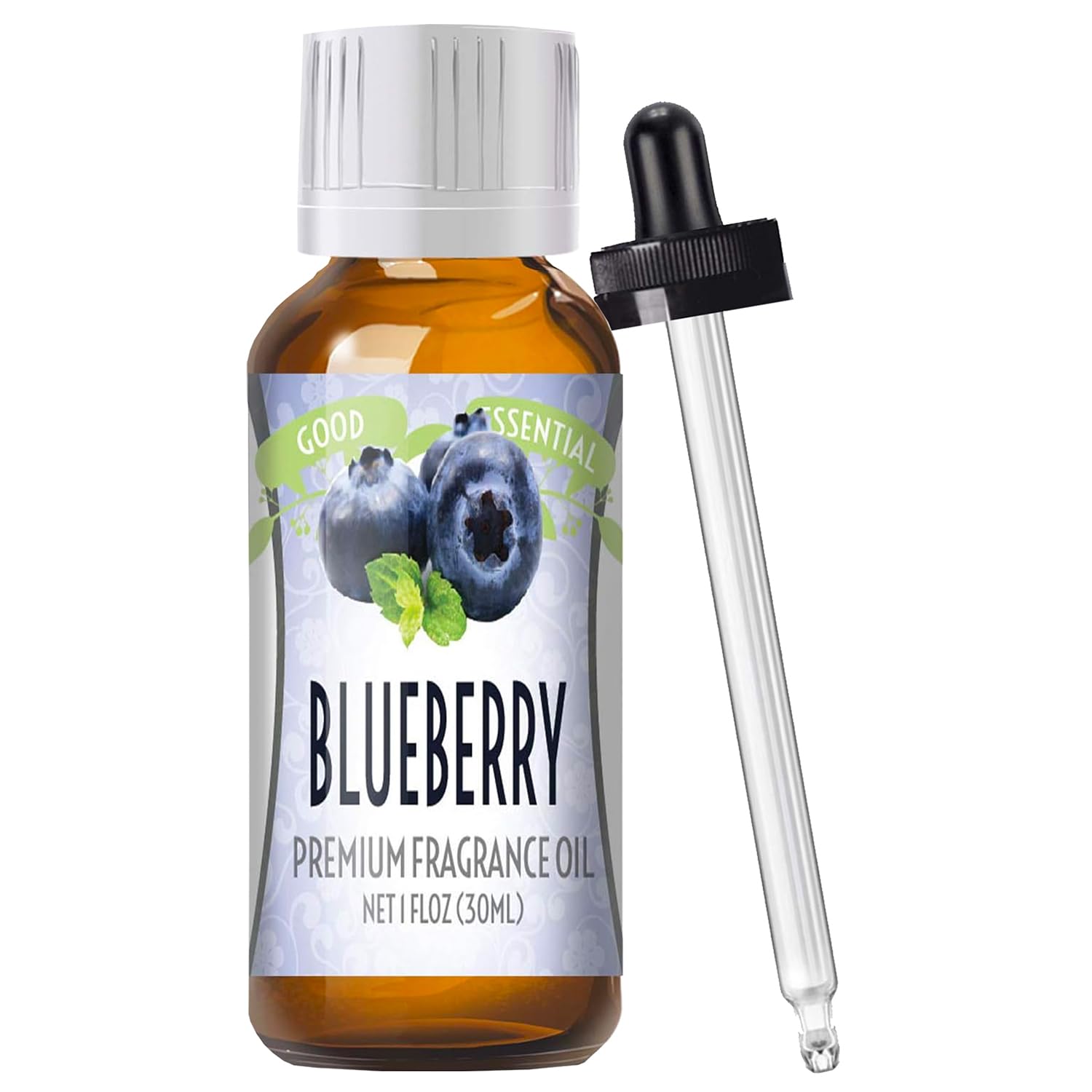 Good Essential Aceite fragancia arándano en botella ámbar para difusor o velas