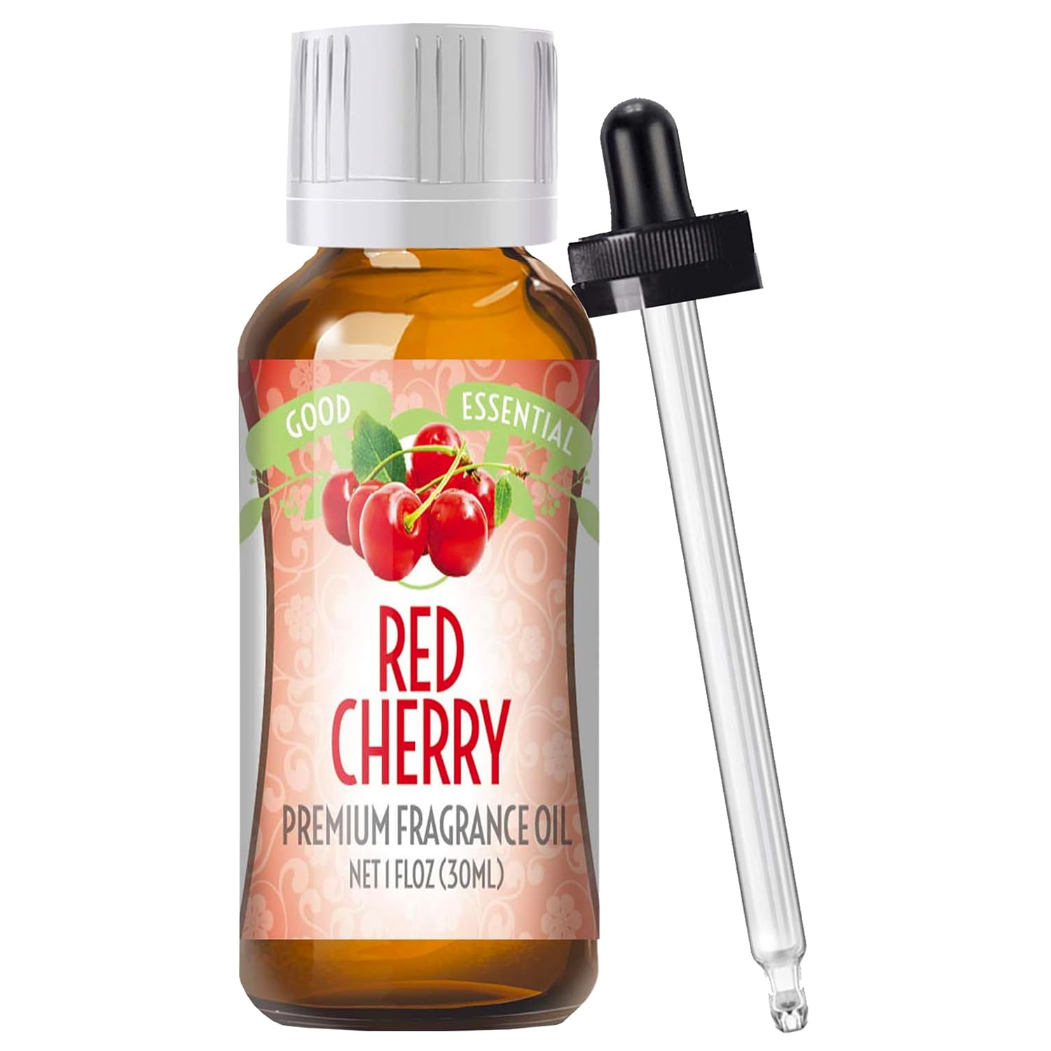 Good Essential aceite fragancia cereza roja, botella ámbar para uso prolongado