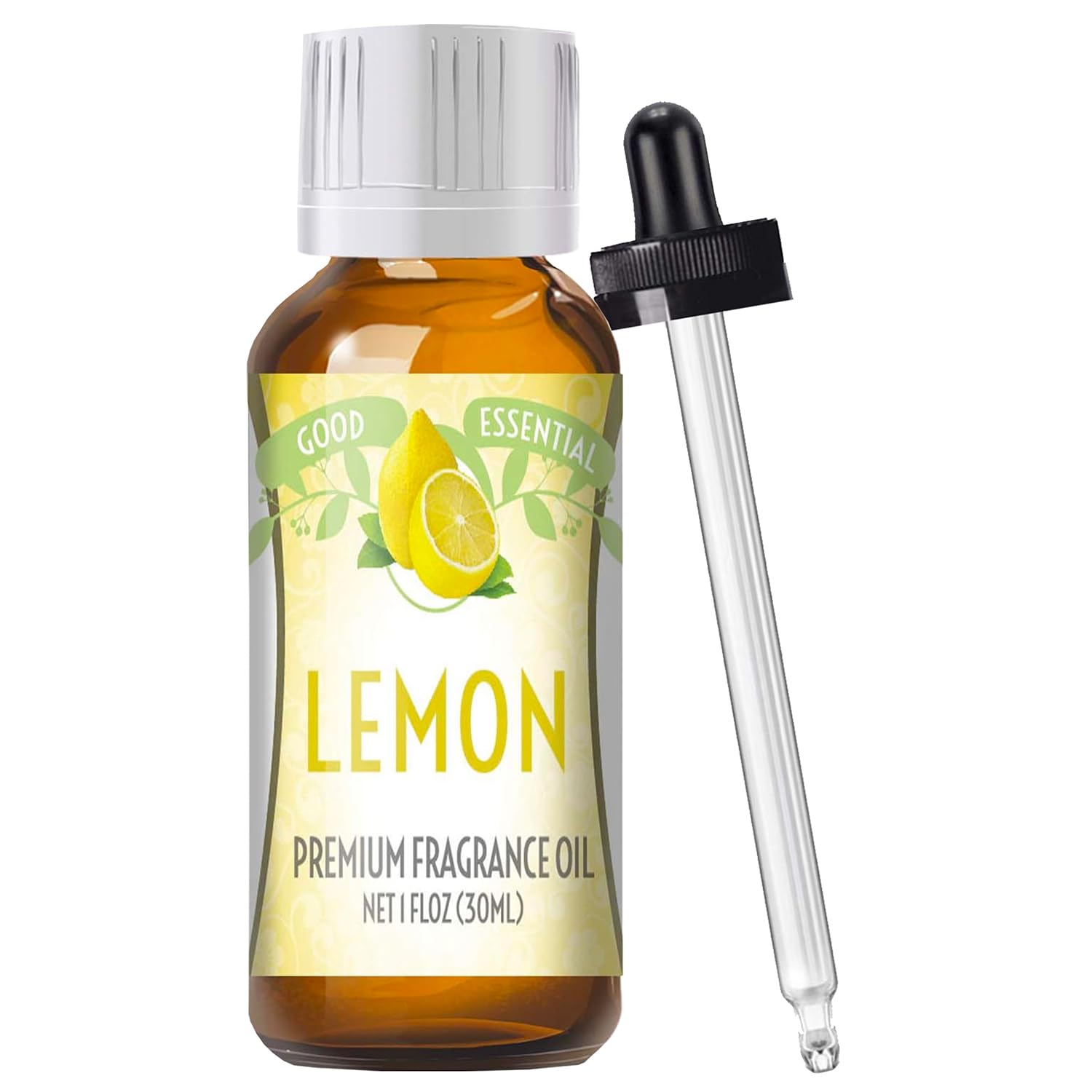 Good Essential: aceite fragancia limón en frasco ámbar para difusor y velas perfumadas