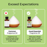 Good Essential aceites fragancia piña, loción corporal con toque tropical.