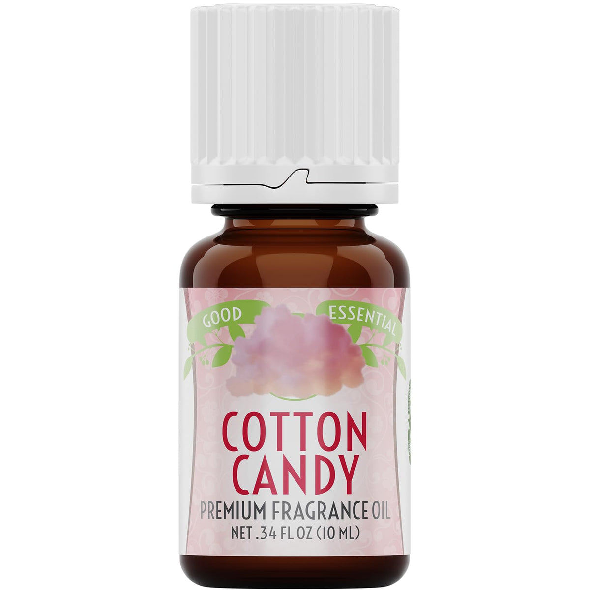 Good Essential Cotton Candy Fragrance Oil con gotero para medir y perfumar espacios.