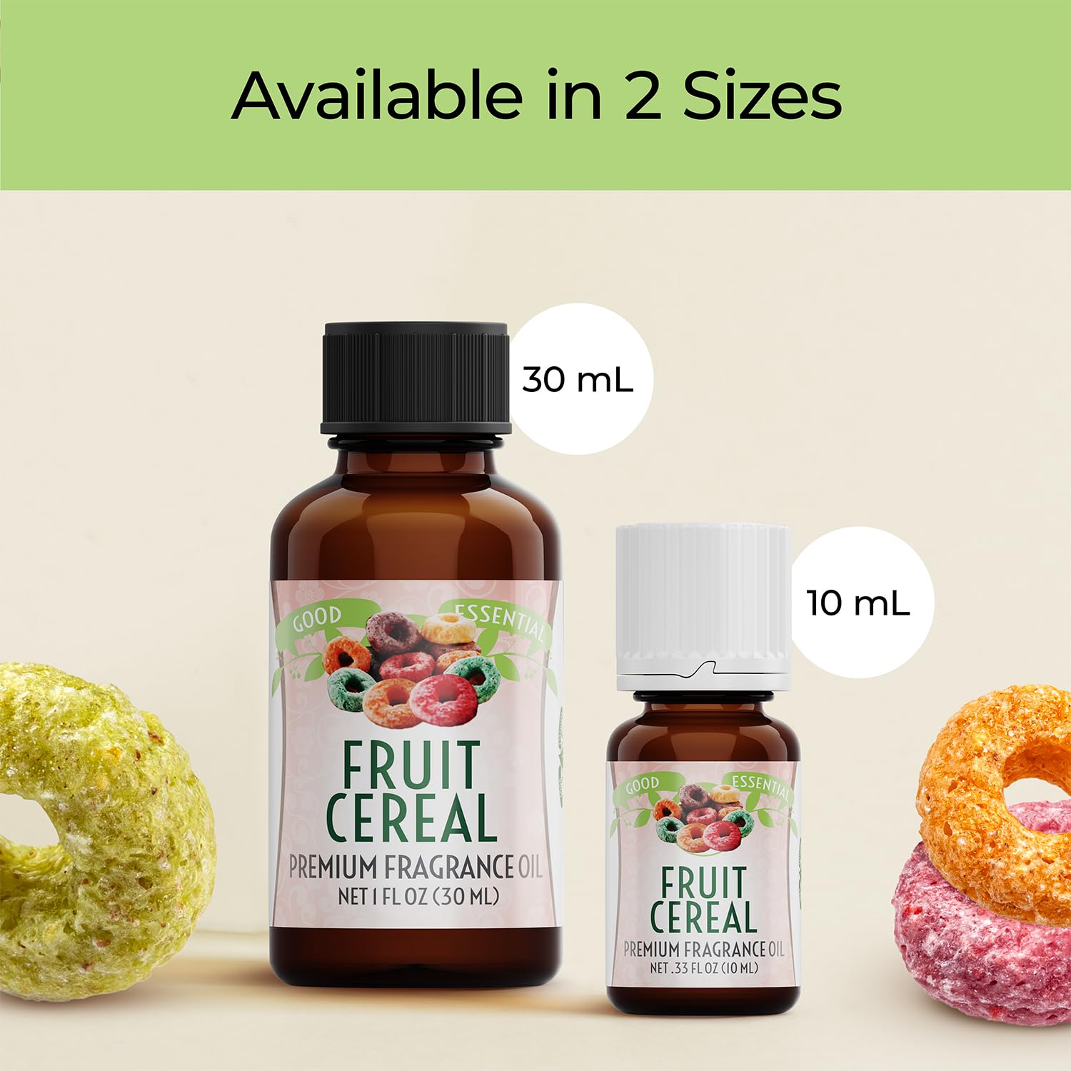 Fragancia cereal frutal Good Essential para automóviles o espacios pequeños.