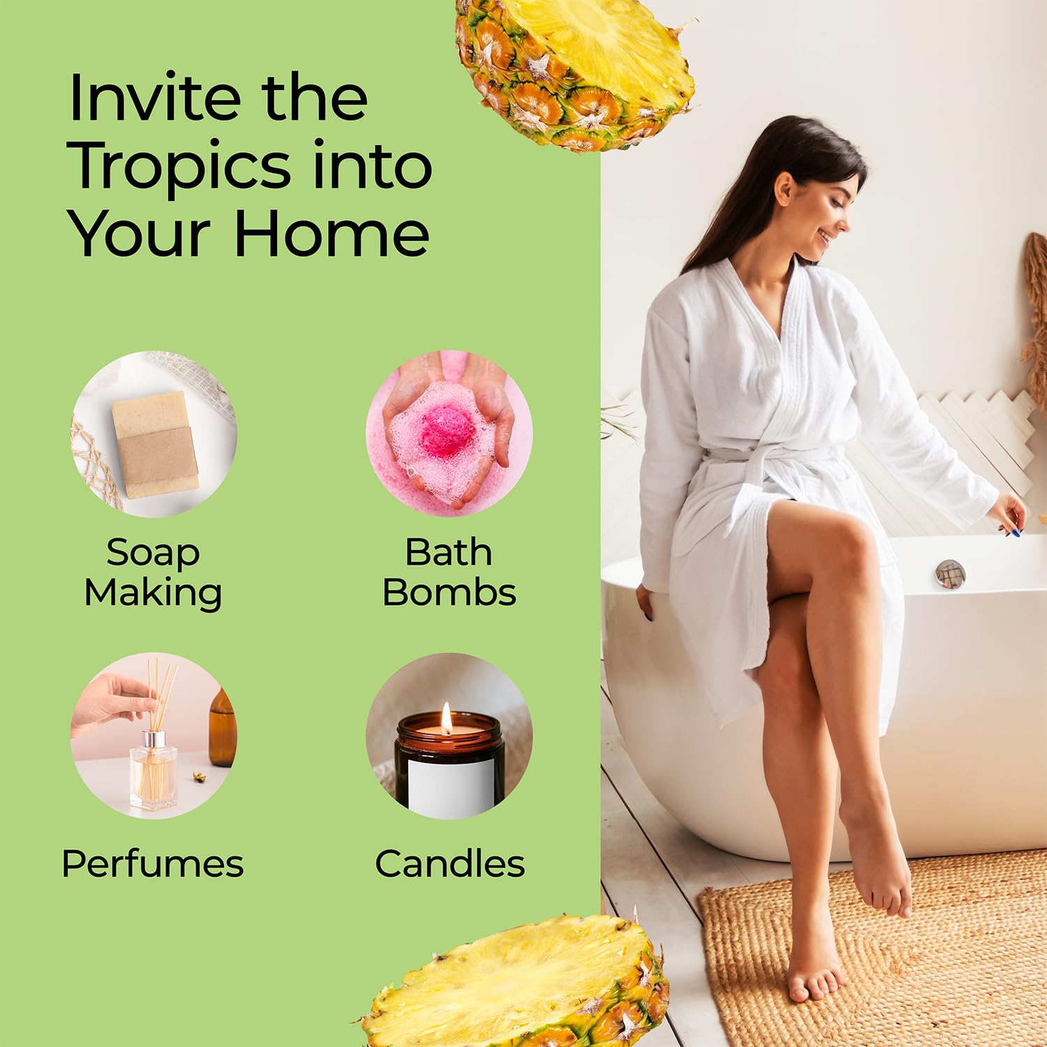 Good Essential fragancia piña para loción, suaviza la experiencia sensorial