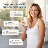 Goode Health SUPR Collagen Powder disuelto en agua sin sabor